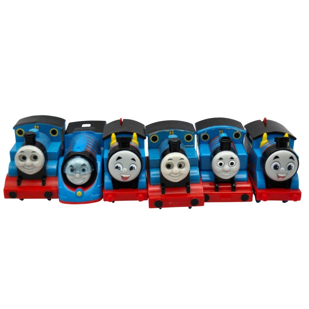 Mattel Tomy Kids Thomas the Tank Engine 6pc Train Lot Blue Engine 1 Mixed Years